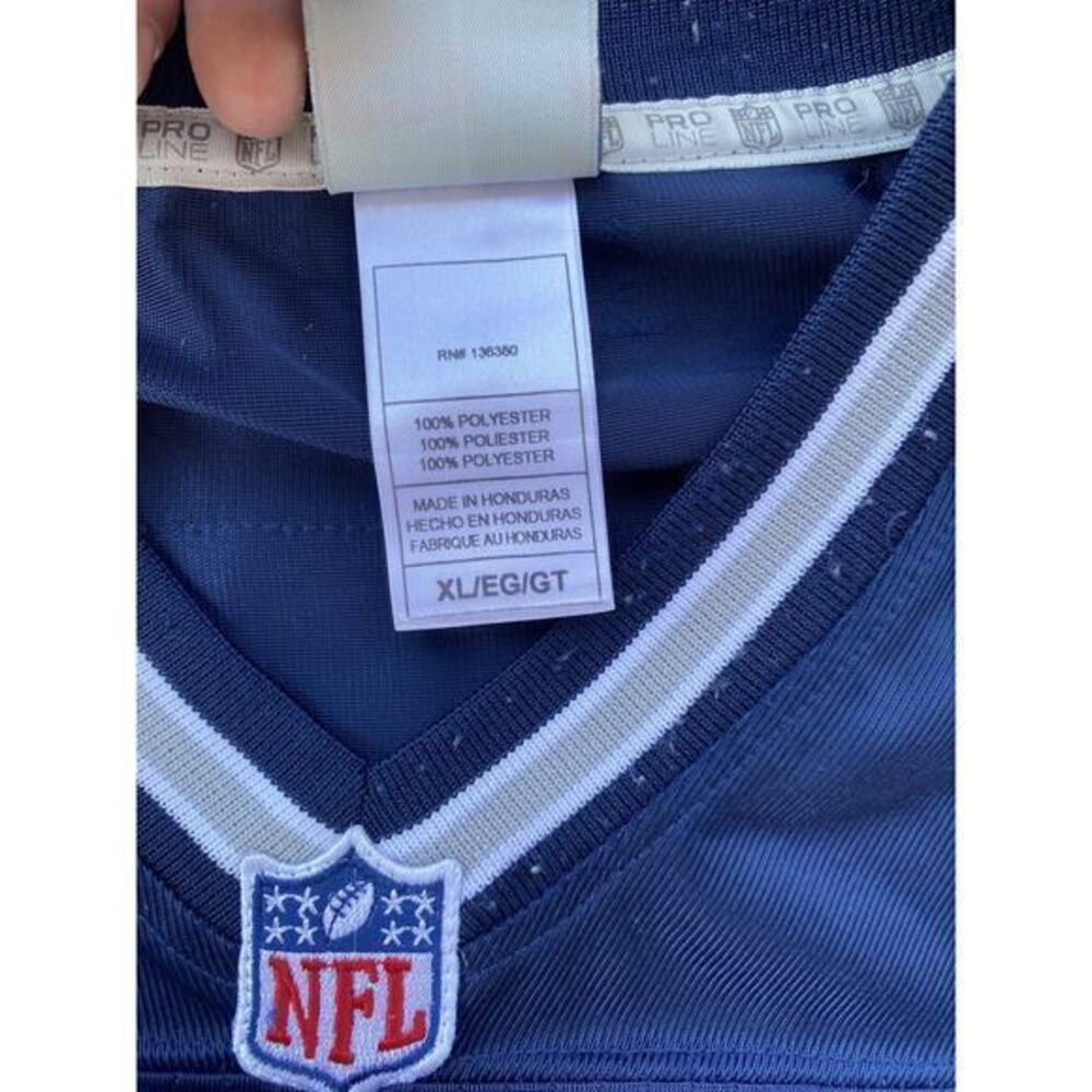 Vintage Dallas Cowboys Ezekiel Elliott #21 NFL Pro Line Jersey Men XL Navy Blue‎ - Picture 5 of 10